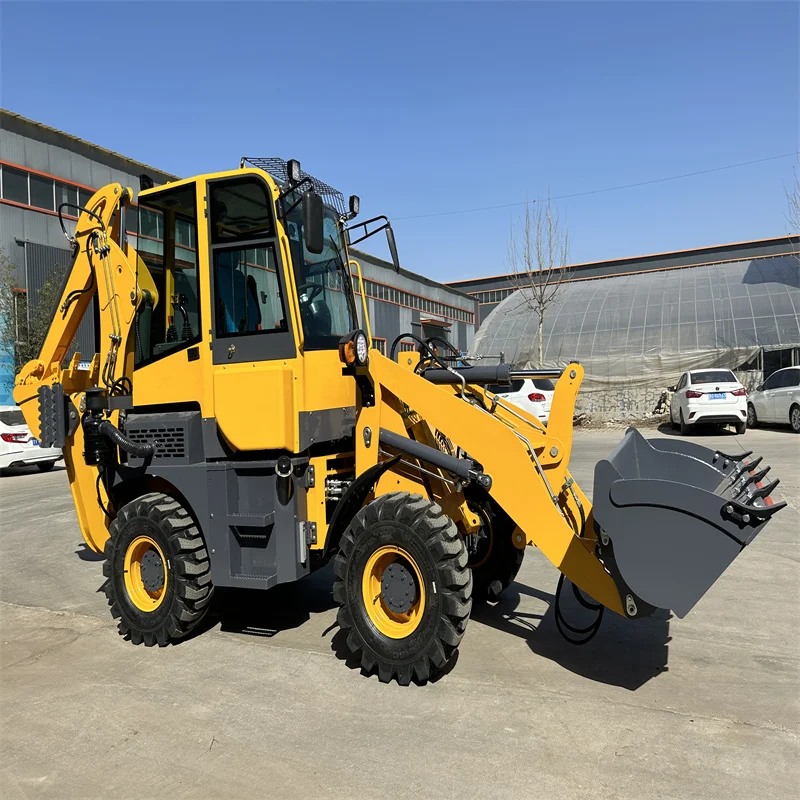 SYNBON Professional Manufacturer New Compact Backhoe Front End Loader with Excavator