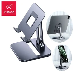 Xundd Tablet Stand For iPhone 14 15 Pro Max Adjustable Foldable Metal Mount Holder for iPad 태블릿 거치대 Suporte tablet Desktop Base