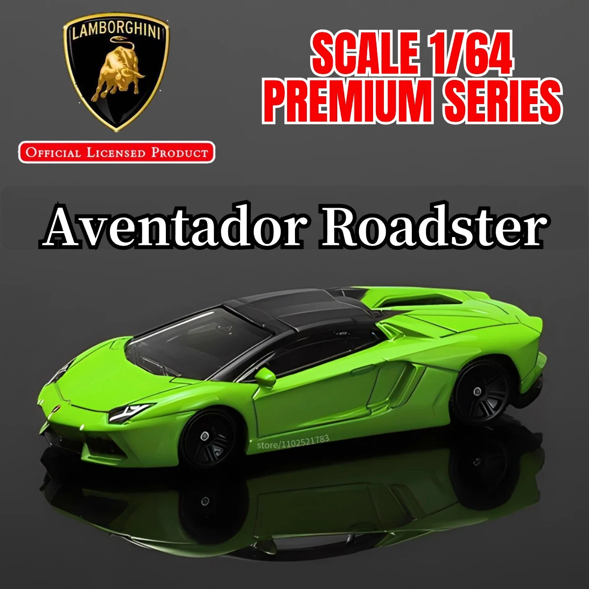 1:64 Lamborghini Aventador Roadster Replica Car Model Scale BMW VW Diecast Vehicle Miniature Art Boutique Mini Gift Kid Boy Toy