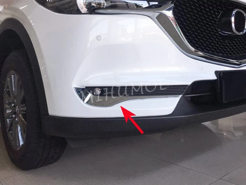

For Mazda CX-5 KF Chrome Front Bumper Fog Light Trims Surrounds 2017 2018 2019 2020 2021