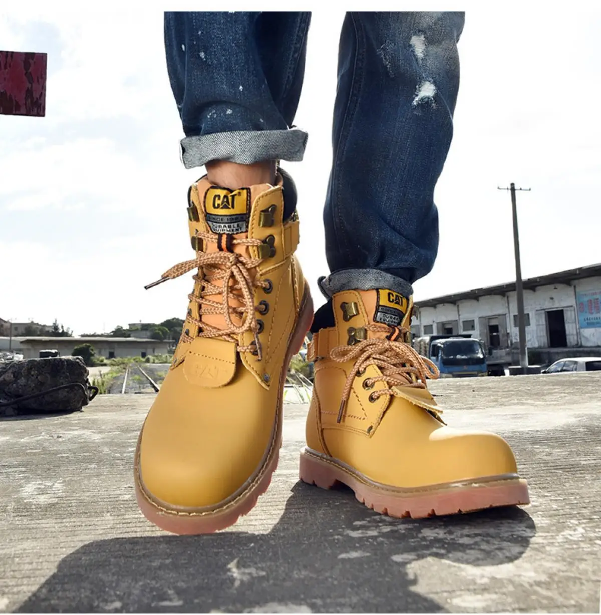 Mens Riding Classic Brand Work Shoes Boots Fashion Trend Outdoor Unisex Platform Tooling Boots Chunkys Sneakers