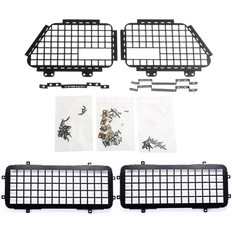 7PCS Door Window Mesh Window Protective Net for D90 MN99S Model Crawler Parts