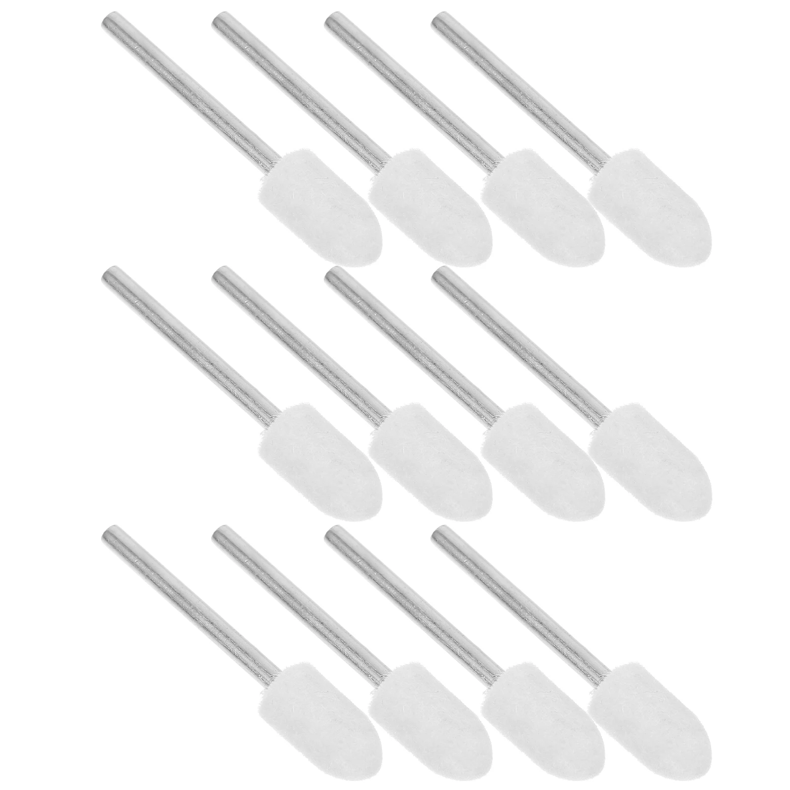 

12Pcs Wool Felt Polishing Buffing Wheel Set Grinding Heads Rotary Tool Kit Jewelry Nail Art Mirror Finish Polisher
