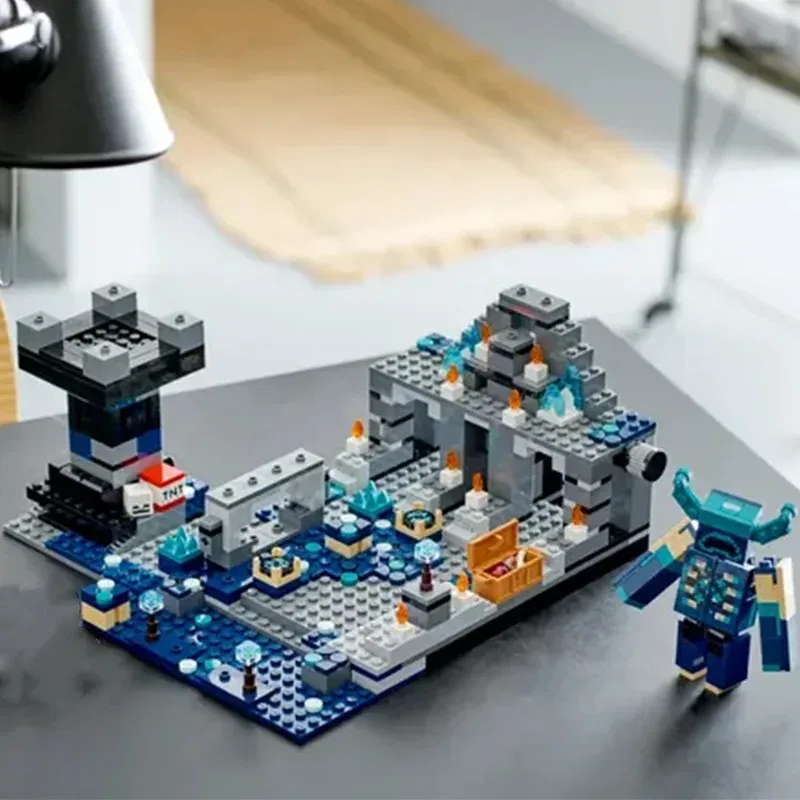 Nieuwe 852 Stuks Creatieve Diepe Donkere Battle Bouwstenen Warden Model Decoratie Puzzel Montage Speelgoed Voor kinderen Verjaardagscadeau