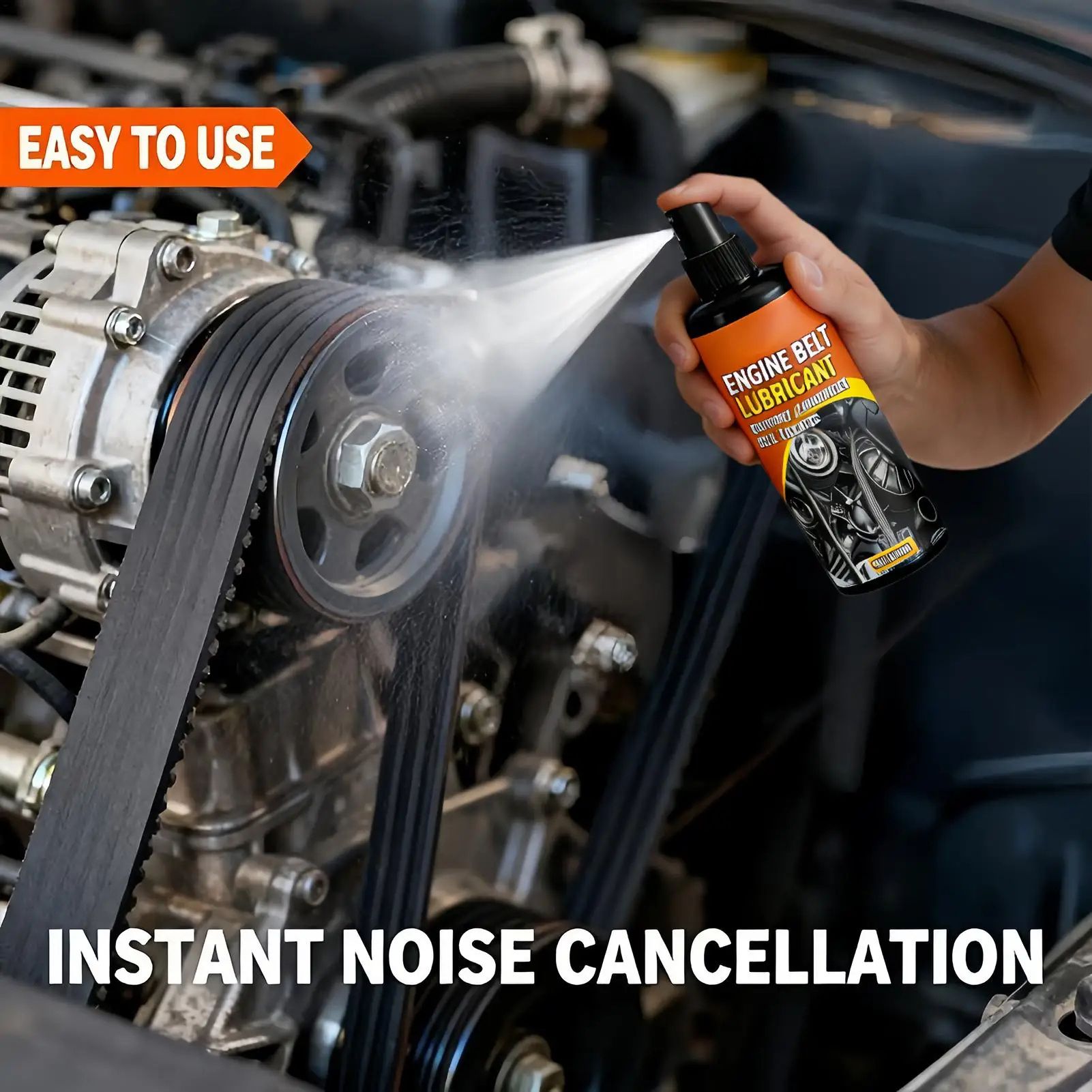 100ml Belt Dressing Spray for Squeak, Automotive Engine Belt Lubricant for Truck SUV Sedan, Home & Daily Care Solution