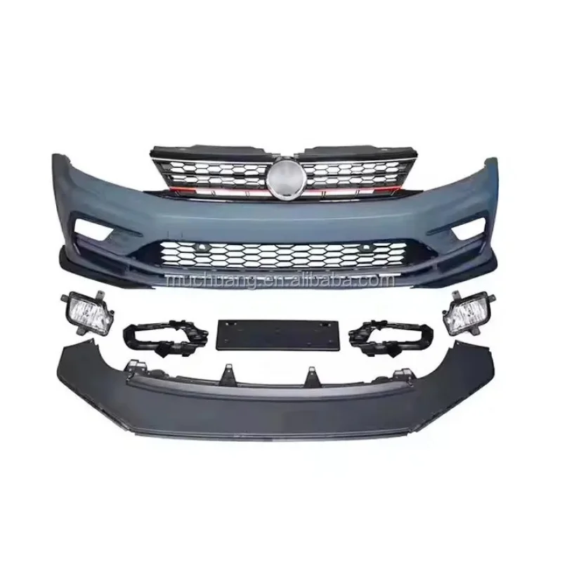 

High Quality ABS Front Bumper With Grill Volksw-Agen Jett-A 2011-2017 Easy Auto Application Refit GLI Style Body Kits