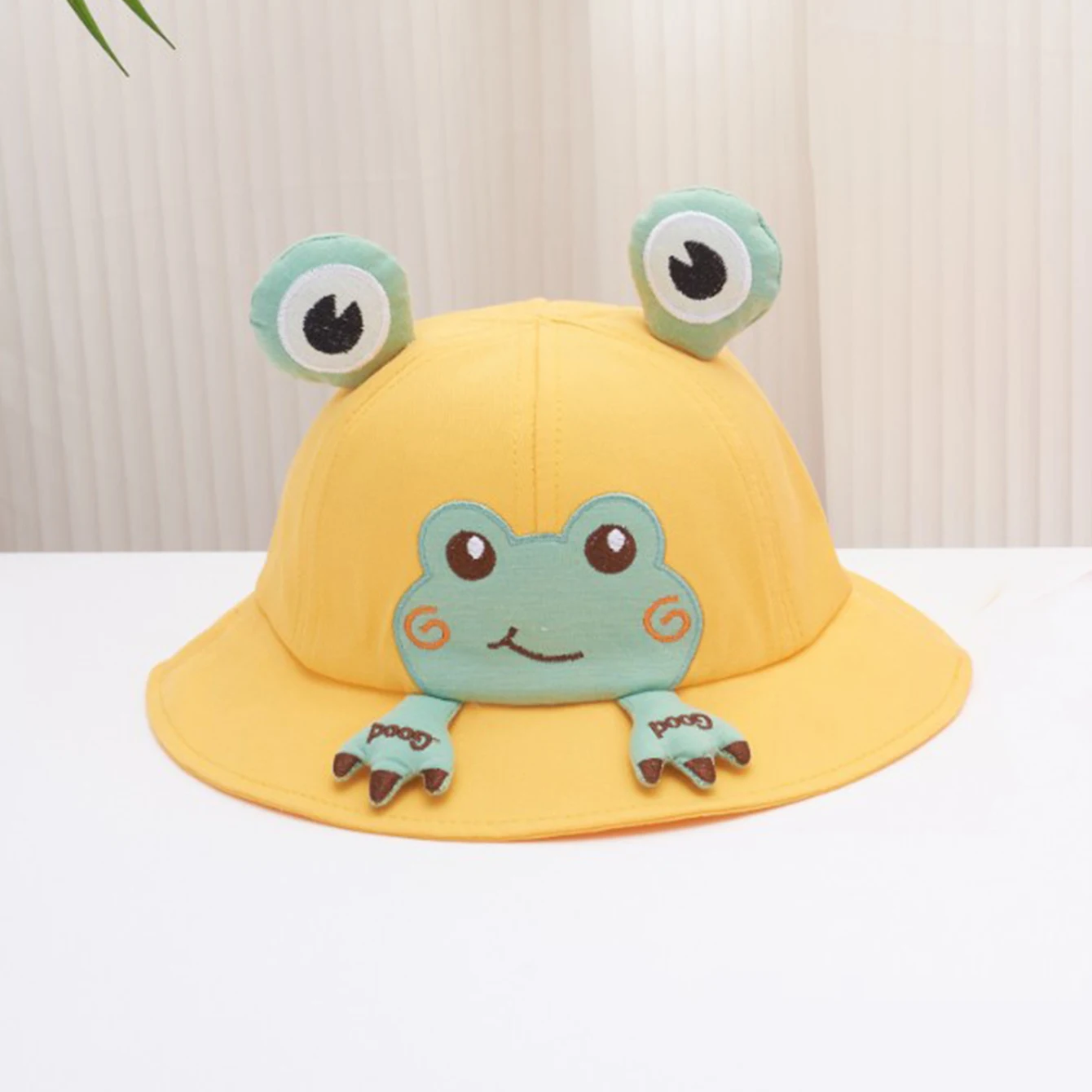 Cute Little Frog Baby Hat for Sun Protection, Fisherman Hat for Children Traveling, Sun Protection Hats for Boys and Girls image 2