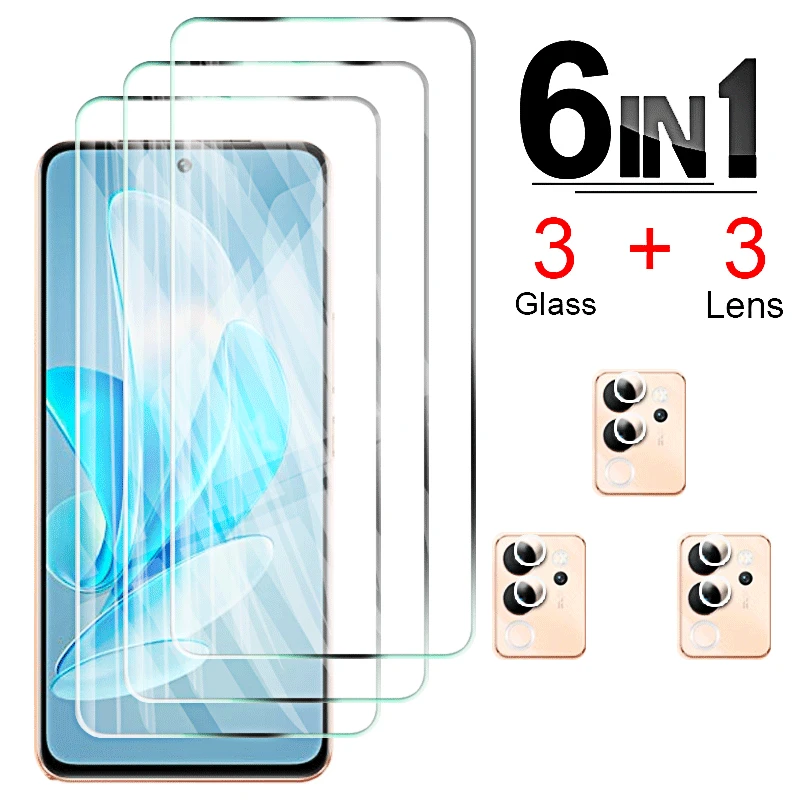 Screen Protector for Vivo V30 Lite Protective Glass 30lite V29e V25e V27e V23e Y31 Y51 Y72 Y36 Y35 5G Camera Lens Tempered Glass