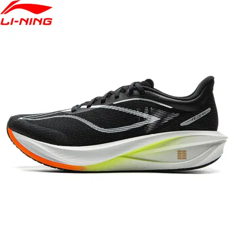 Li-Ning 남성 FEIDIAN 5 챌린저 레이싱 러닝화, 슈퍼 붐 쿠션, 탄소 섬유 플레이트, 미끄럼 방지 스포츠 스니커즈, ARMV001