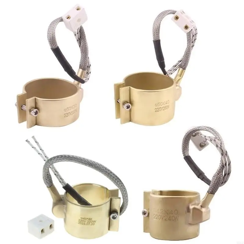 

MOLF Brass Band Heater Electric Heating Ring Copper-Barrel 40X40/42X40/50X30/50X40mm