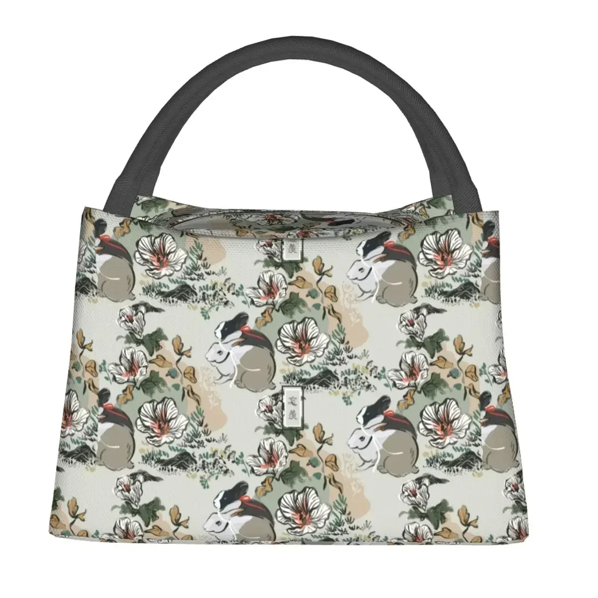 

WangXian Lunch Bag The Untamed School Lunch Box For Adult Vintage Print Thermal Tote Handbags Oxford Cooler Bag