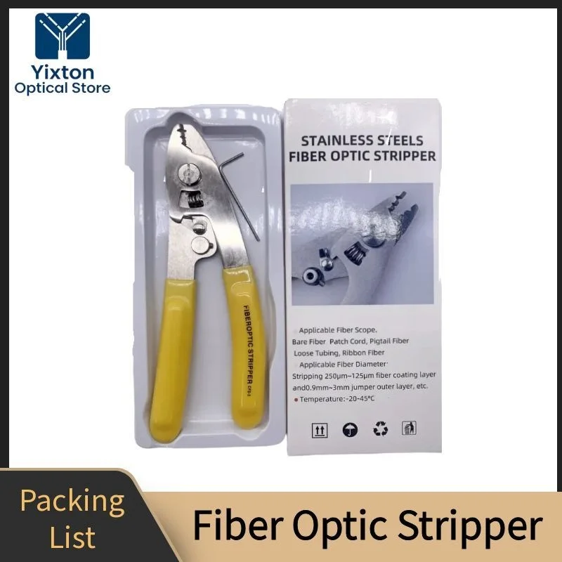 Pliers CFS-3 Stainless Steel 3-ports Fiber Optic Stripper Multifunctional Electrician's Wire Cutter and Stripping Tool