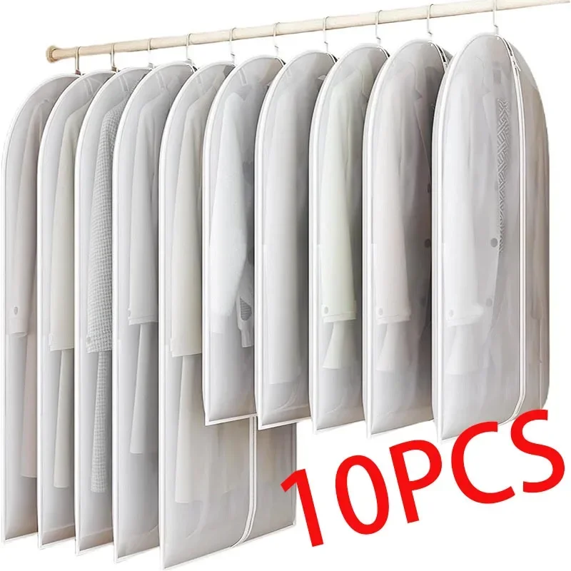 

Cloududa 60*100cm Clothes Hanging Dust Cover Storage Bag Fully Enclosed Clothes Cover With Zipper