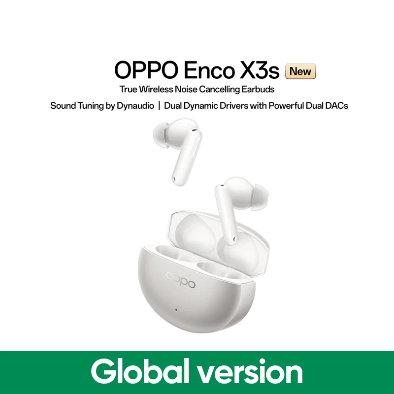 Global Version OPPO Enco X3s True Wireless Noise Cancelling Earbuds Up to 45 Hours of Playback Bluetooth 5.4 LHDC 5.0 IP55