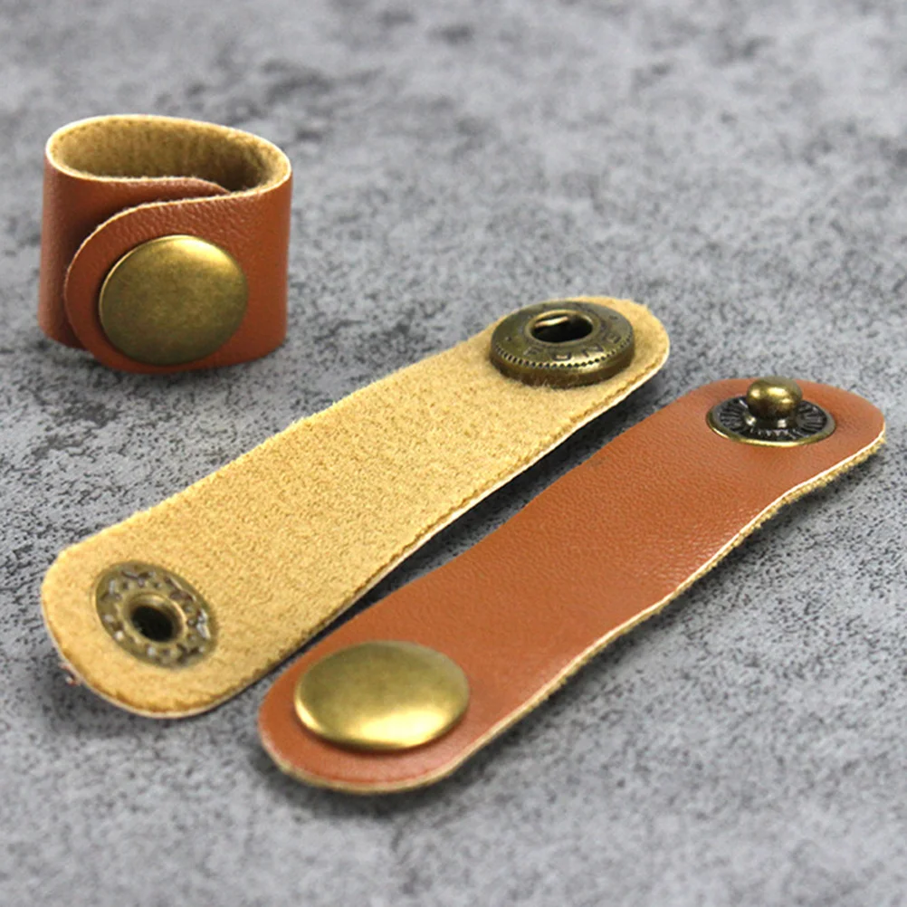 

20Pcs Cable Winder PU Holder Cord Management for Earphone Wire Storage Desktop Organization Tool