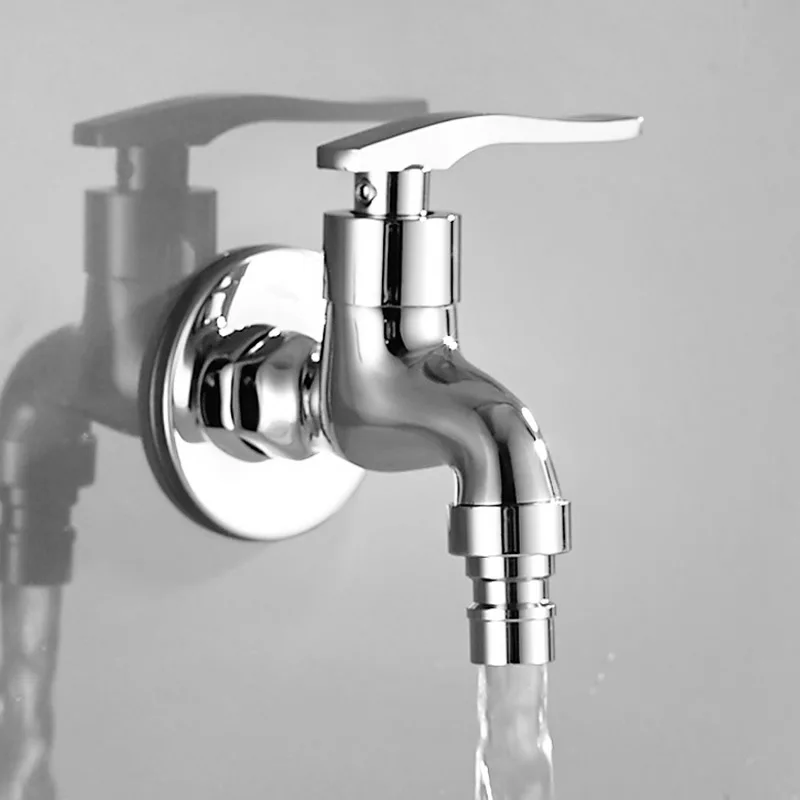 

Одиночный настенный кран для холодной воды, садовый кран для стиральной машины, бытовой смеситель для раковины, хромированные смесители для ванной комнаты с одной ручкой