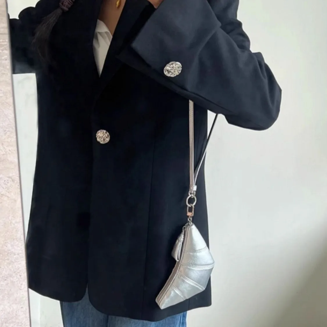 

Soft Leather Horn Bag Faionable Vintage Coin Purse Design Quali PU Leather Hanging Rope Trendy Ladies Handbag