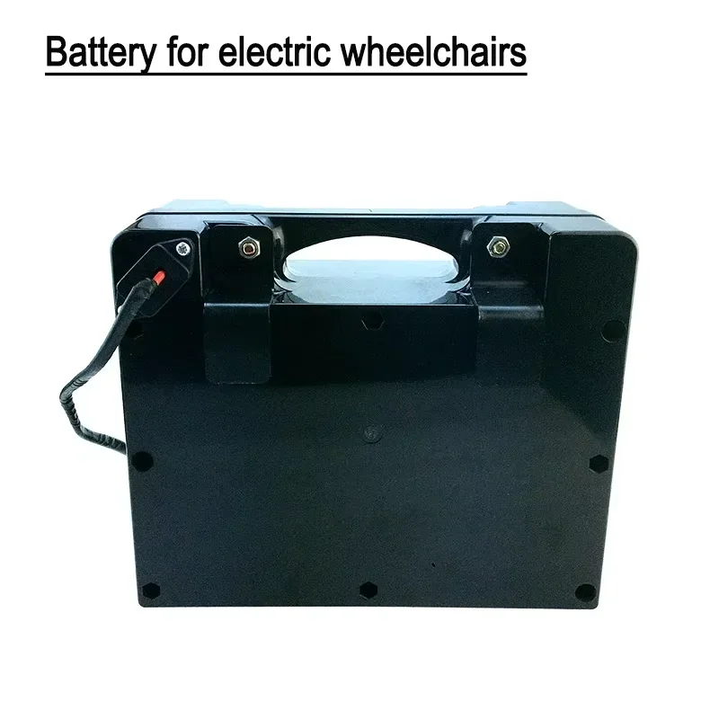 2024 NEW 24V 30000mAh High capacity 18650 lithium power battery pack，Electric wheelchair battery+29.4V 2A charger