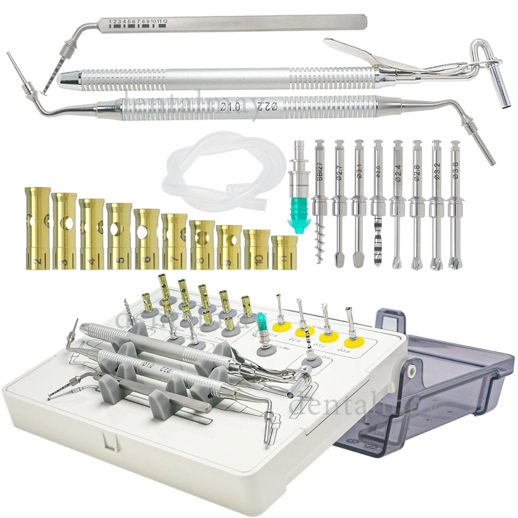 

23 Pcs/set Universal Implant Sinus Crestal Approach kit Neobiotech SCA Lift Kit