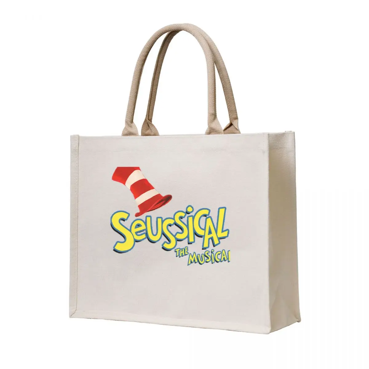 

Seussical Musical Logo Tote Bag cute tote bag shopping cart bags canvas tote bag shopper women canvas