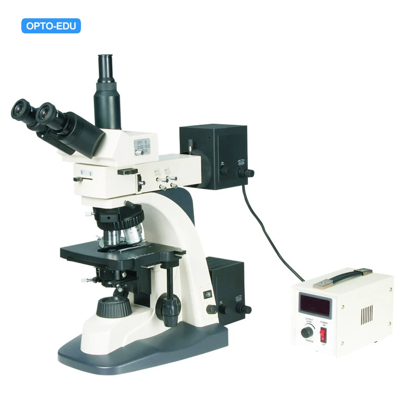 OPTO-EDU A13.1104 50x-400x Bright and Dark Field with Long Working Distance Trinocular Metallurgical microscope