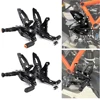 調整可能なオートバイフットレストキット,リアセット,ktm 1290用リアセット,スーパーデュークrgt,2024, 2023, 2022, 2021, 2020 2
