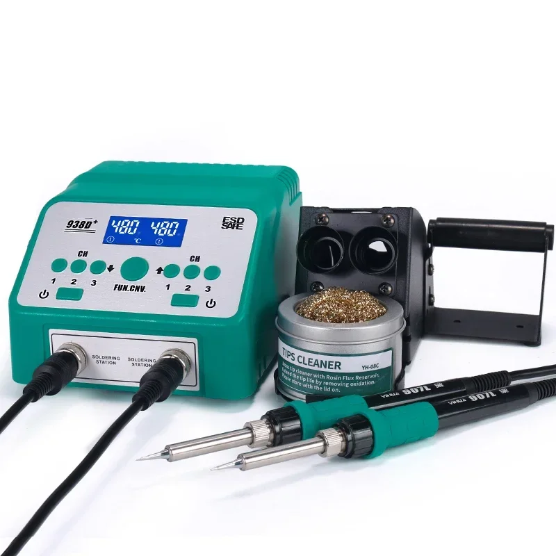 

New 938 Intelligent Hot Air Gun Soldering Station Two-in-one Electric Soldering Iron Digital Display Adjustable Temperature