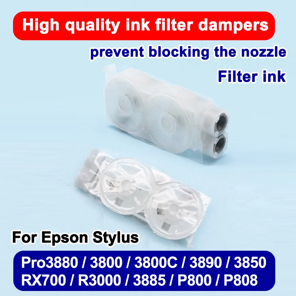 High quality ink filter Dampers for Epson Stylus Pro3800 3880 3800C 3890 3850 RX700 R3000 3885 P800 prevent blocking the nozzle