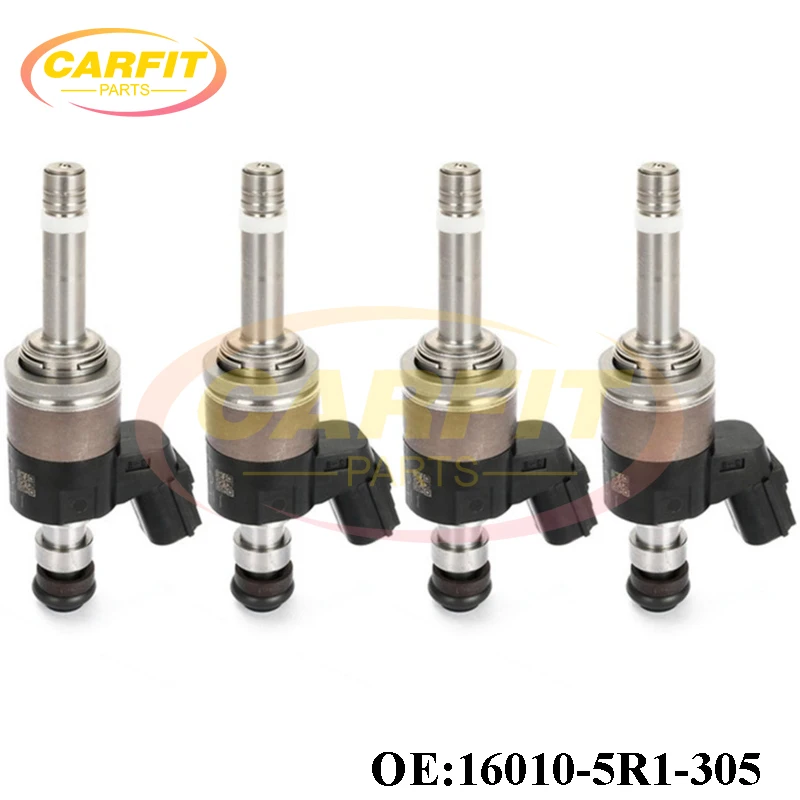 

4PCS OEM 16010-5R1-305 160105R1305 16010-5R1-315 160105R1315 Fuel Injectors For Honda Fit 2015-2019 1.5L KA6MT KACVT Auto Parts