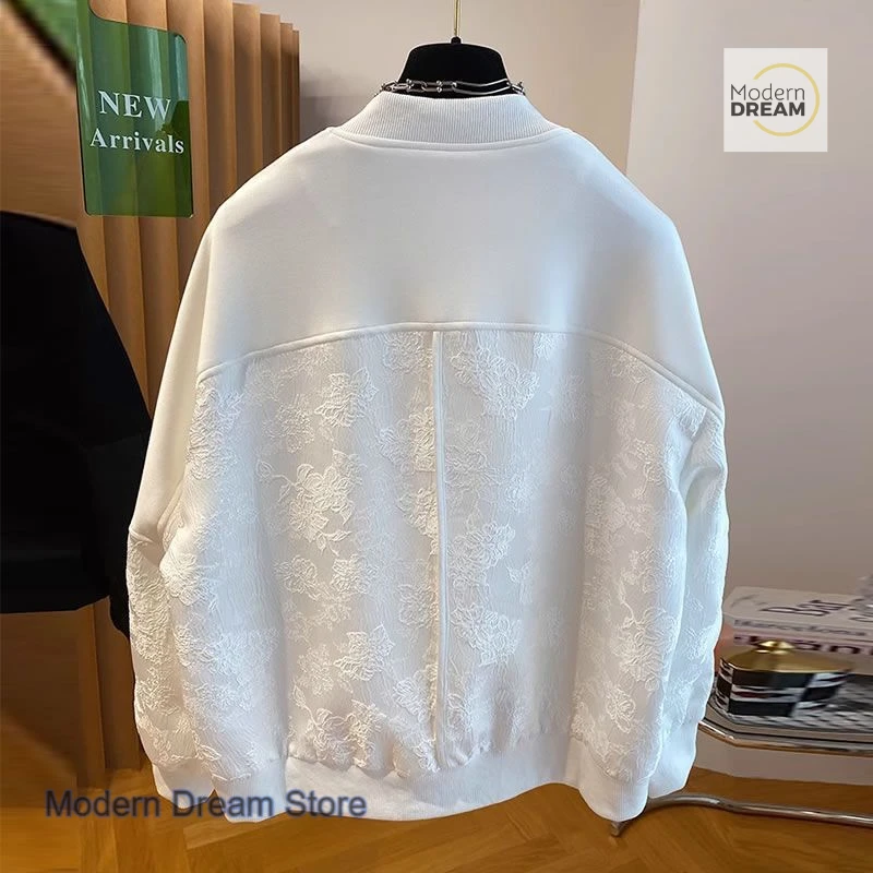 New Chinese style buckle coat women's spring and autumn new fashion Joker casual loose plus size baseball uniform women's jacket