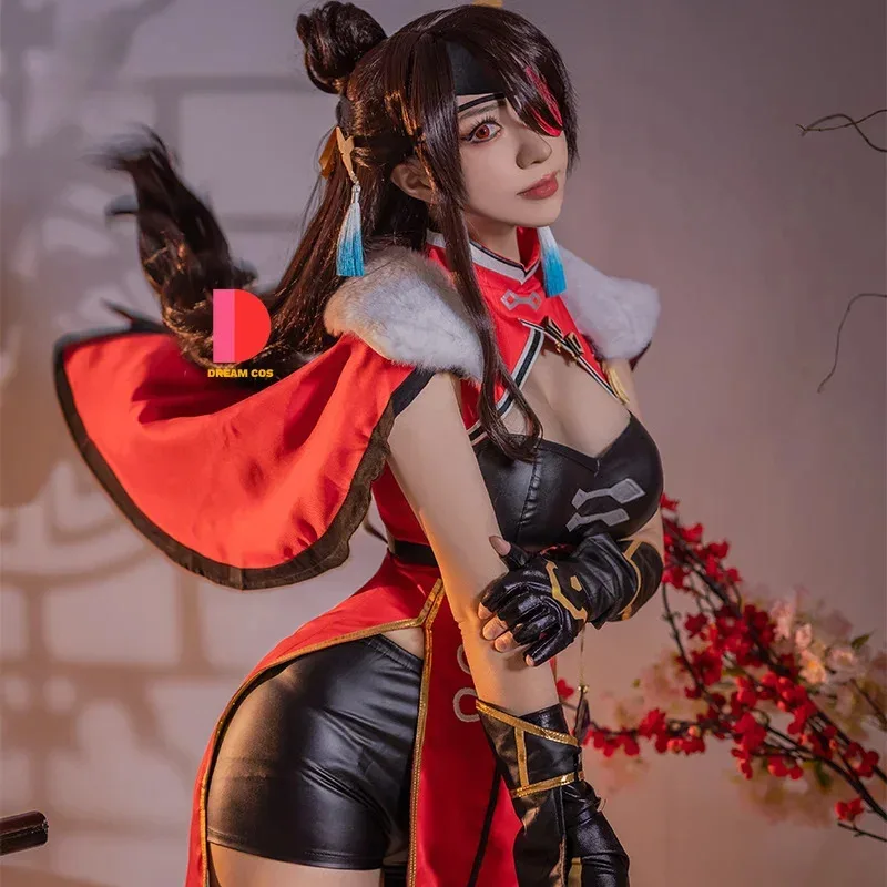 

Genshin Impact Beidou Cosplay Costume Women Full Set Christmas Halloween Outfit Dress Cloak Premium Anime Role Play for Fans