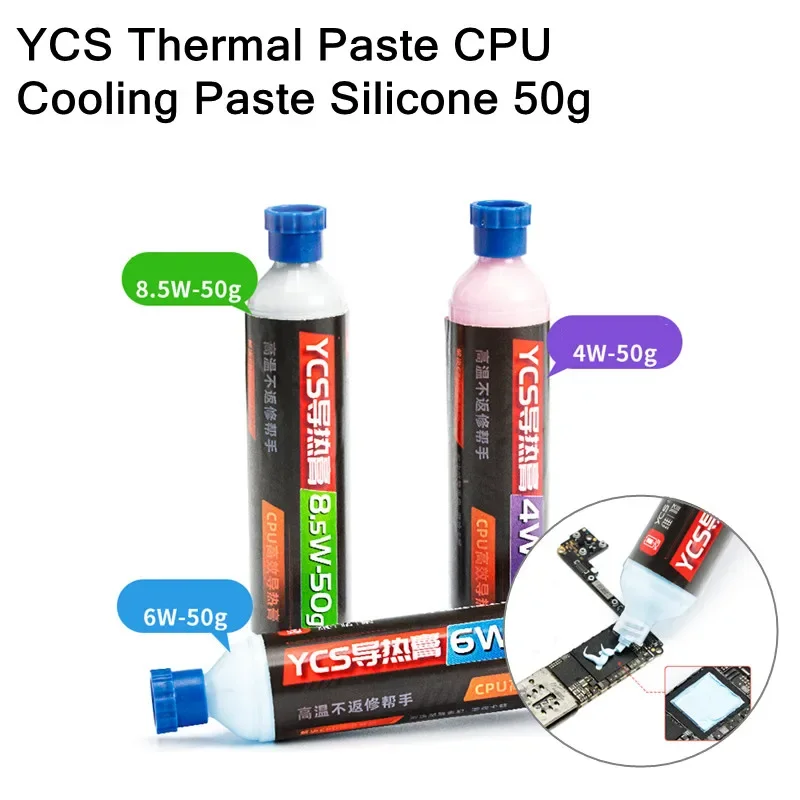 YCS 50g CPU Cooling Thermal Paste for Mobile Phone Motherboard Welding Repair CPU Heating Dissipation Thermal Grease Flux