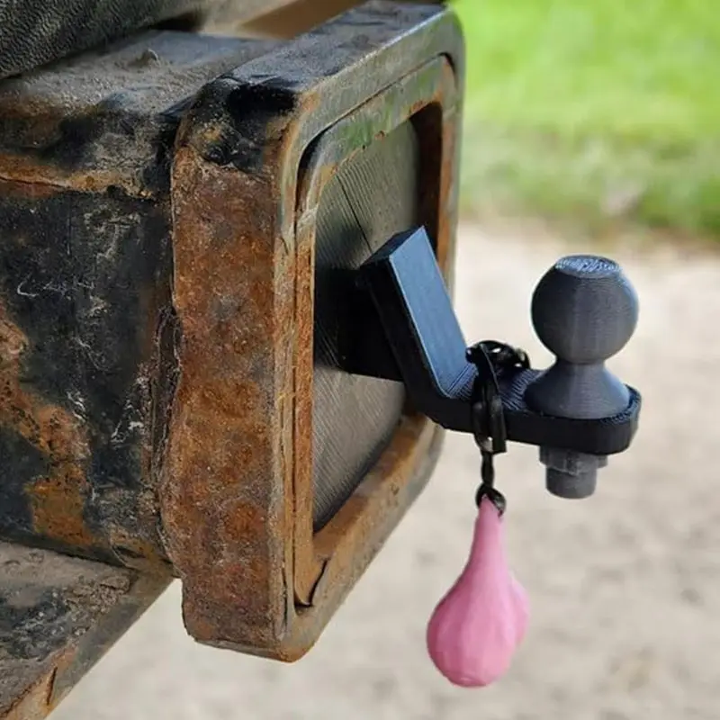 Funny Trailer Hitch Cover  Trailer Hook Cover With Tiny  Nuts 3D Tiny Hitch With Tiny Nuts For Square Receivers  Novelty Towing