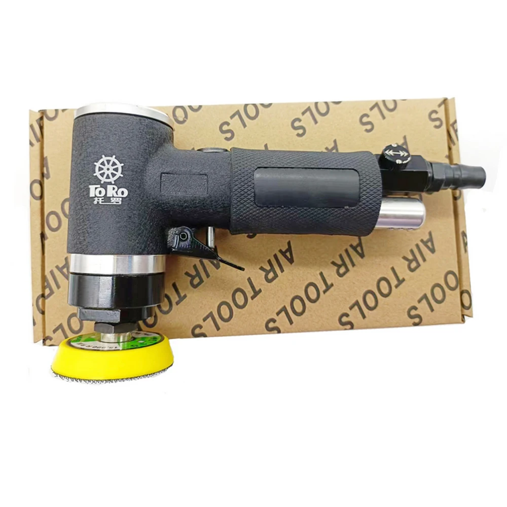 AhuHardware 2/3inch Air Sander Mini Pneumatic Grinding Machine for Car Polishing High Speed Air Powered Sanding Polisher