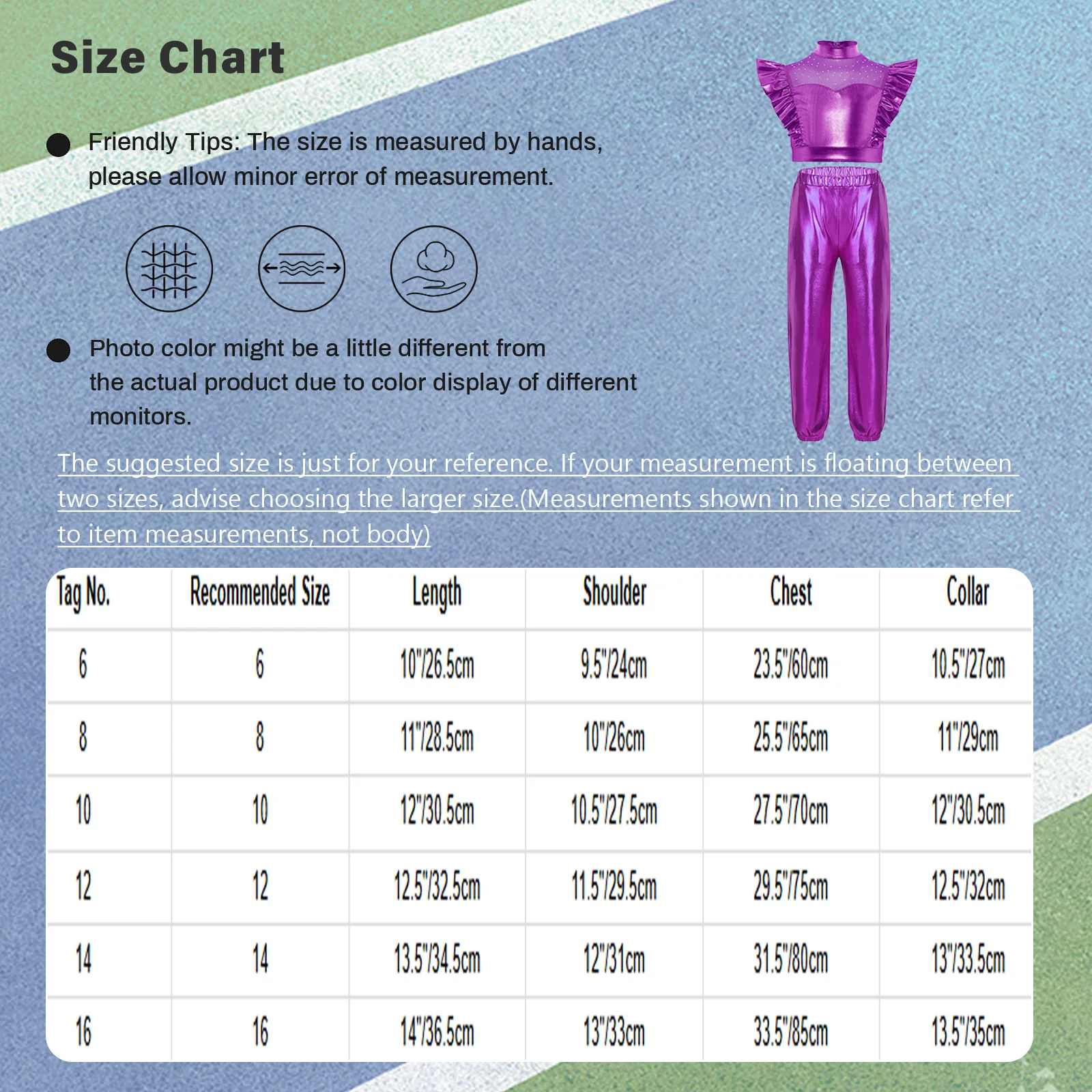 Kids Girls Hip Hop Jazz Street Dance Outfit Sleeveless Rhinestone Mesh Crop Top with Metallic Shiny Pants School Show Dancewear image 6