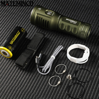 MATEMINCO MT001 Super Flashlight SBT90.2 LED 6800LM Beam Throw 3065 meter Type-C Charging Stepless Dimming  Torch 46950 Battery