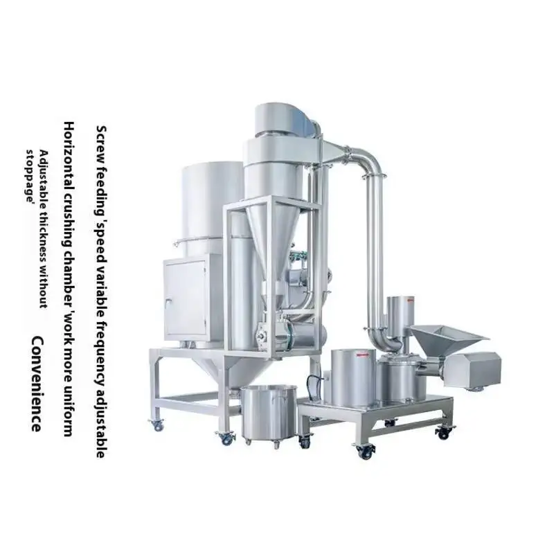 

80-400 Mesh Wheat Soybean Flour Rice Ultrafine Grinding Set Chili Grinder Herbal Powder Machine