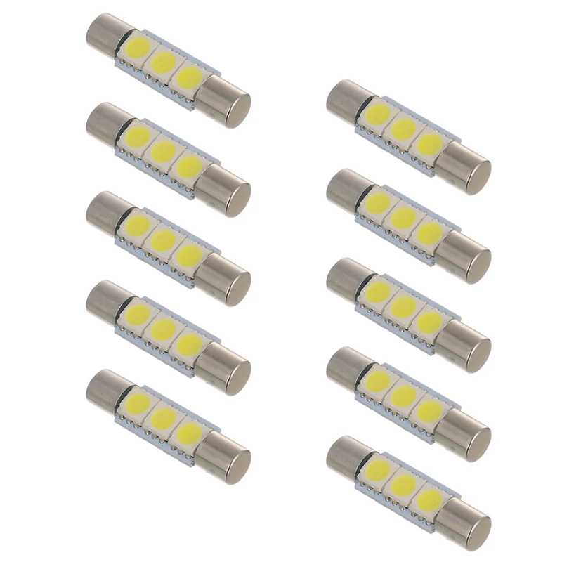 Gloeilampen Super Helder 6500K 10 Stuks Wit 5050 3smd Auto-Onderdelen Motor Nuttig Gloednieuwe Nieuwste Hoge Kwaliteit