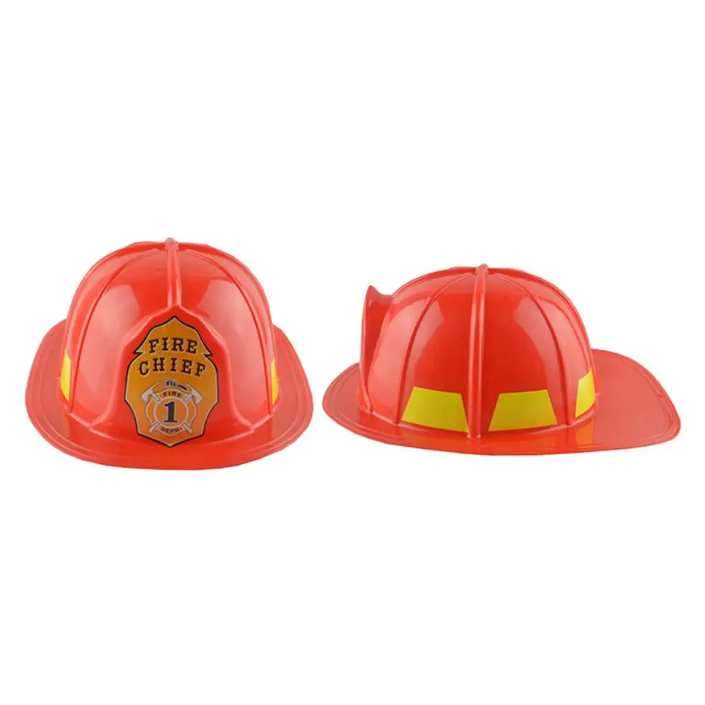 Roter Feuerwehrmann-Helm, Feuerwehrmann-Kostüm, Verkleidung, Rollenspiel, Party, Mütze