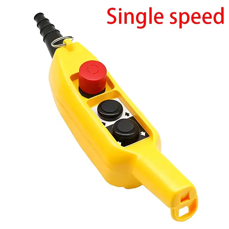 COB-61E PL-03D2 محطة التحكم في رافعة الرافعة الصناعية مفتاح بـزر دفع، مقاوم للماء IP65، سرعة واحدة/مزدوجة مع الطوارئ #5
