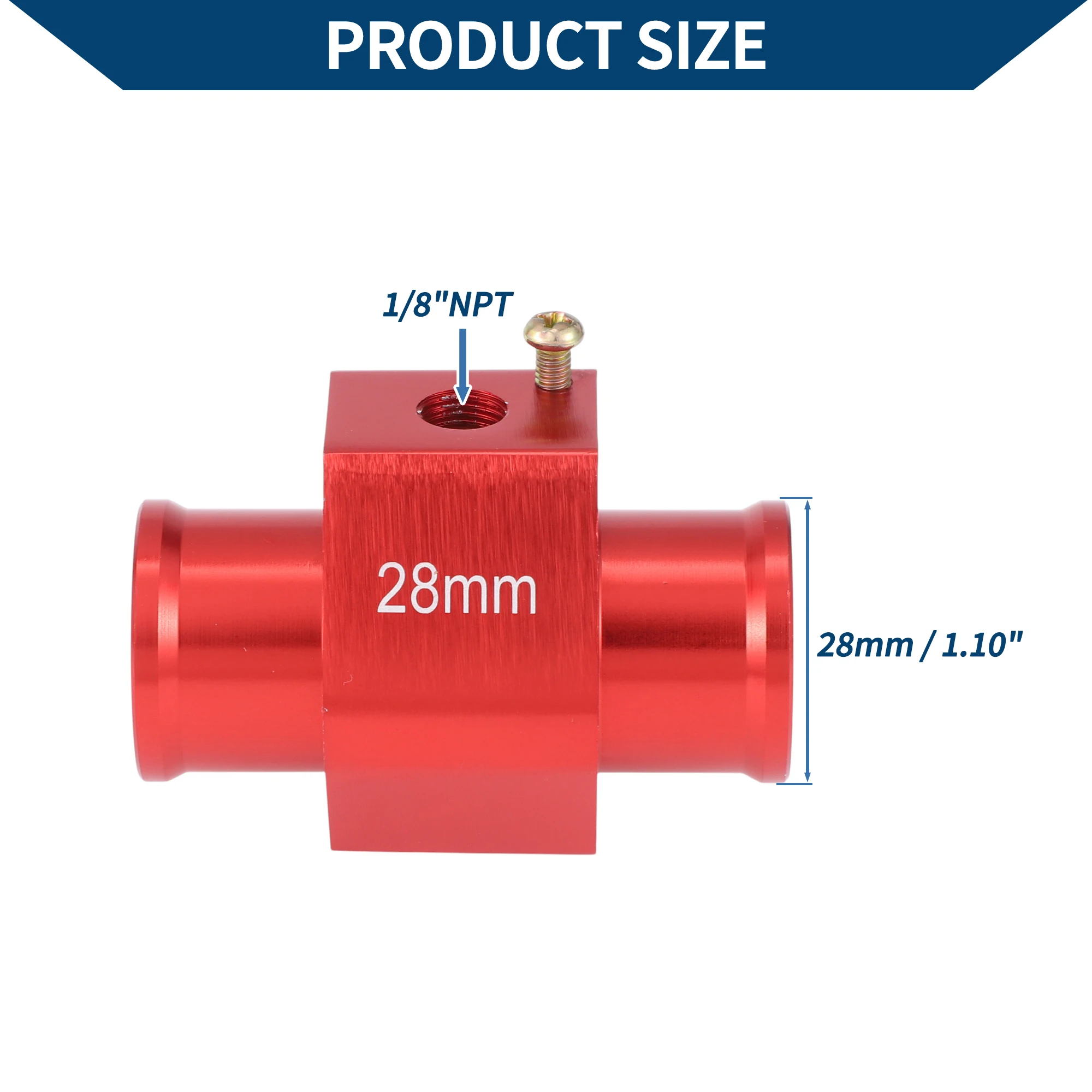 Kit de sensor de temperatura del agua UXCELL 1,10" rojo 170'F encendido - 155'F apagado enfriamiento automático del radiador