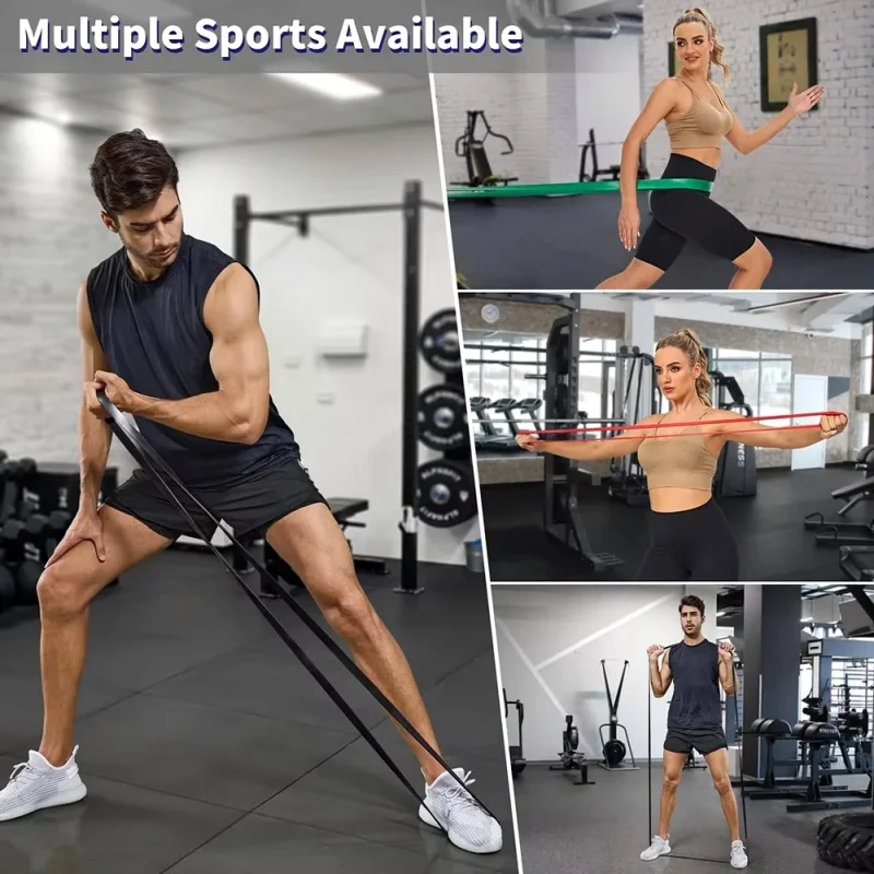 1/4pcs Pull Up Assistance Bands 4-Level Resistance Bands for Working Out Gym Exercise Bands for Full-Body Training Fitness