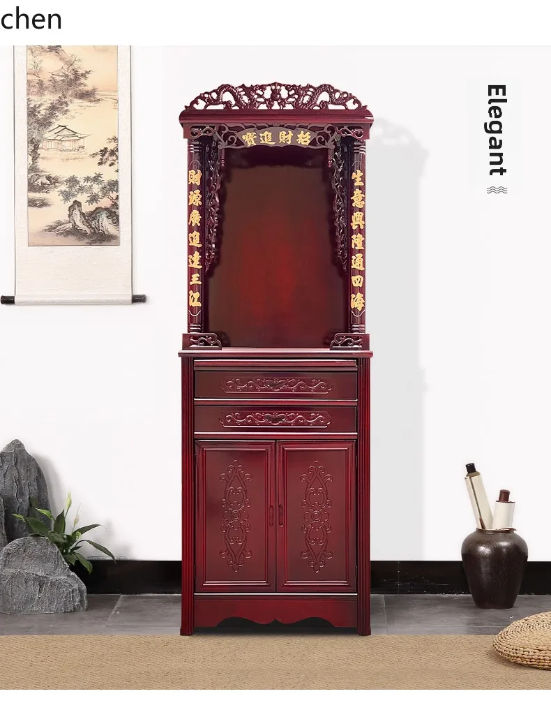 b2 Offering Table Household Shrine God of Wealth Offering Ancestor Standing Cabinet  Sitting