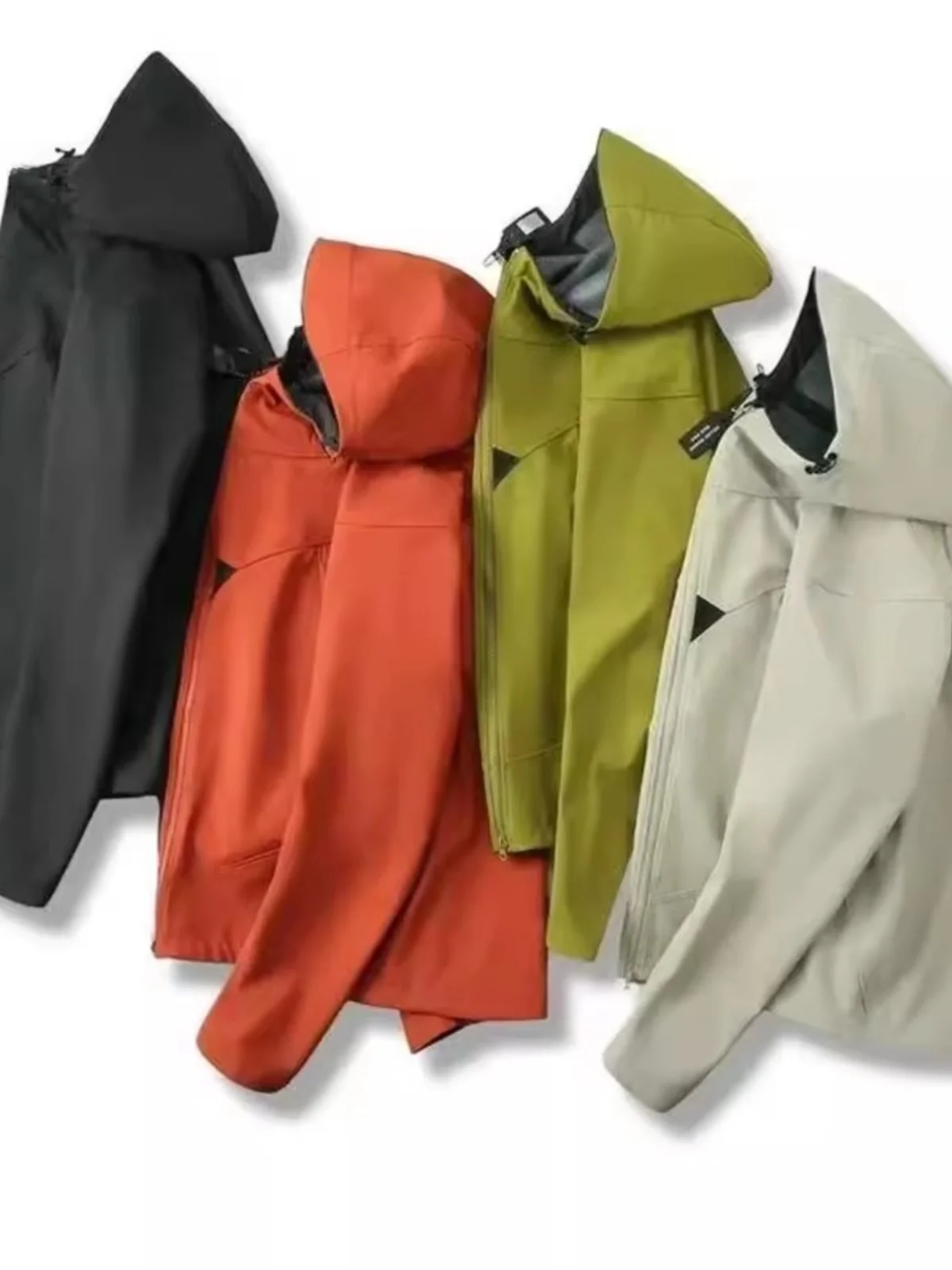 

Мужская куртка Softell с капюшоном, ветрозащитная, водоотталкивающая, 3D-крой, осенняя верхняя одежда, повседневная, стандартный крой, длинный рукав