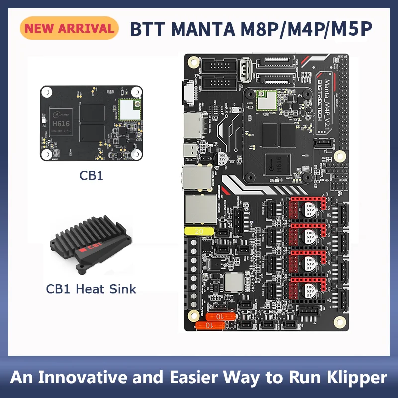 BIGTREETECH Manta M4P M8P M5P Motherboard 32bit With CB1 for Klipper Raspberry Pi CM4 Voron V0 Ender 3 3D Printer Control Board