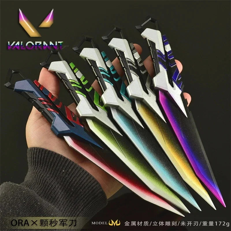Valorant Full Metal Knife Collectible Replica Display For Gamers Collectors Adults Gaming Desk Centerpiece Christmas Gift