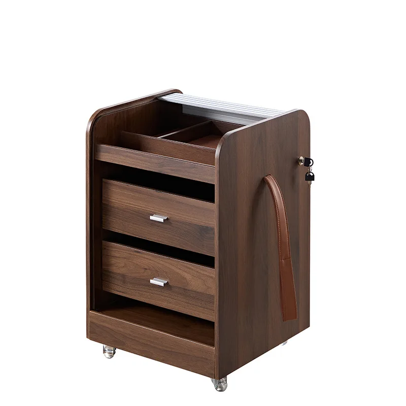 

Nordic style medieval bedside table bedroom minimalist roll door shelf ins storage TV side cabinet