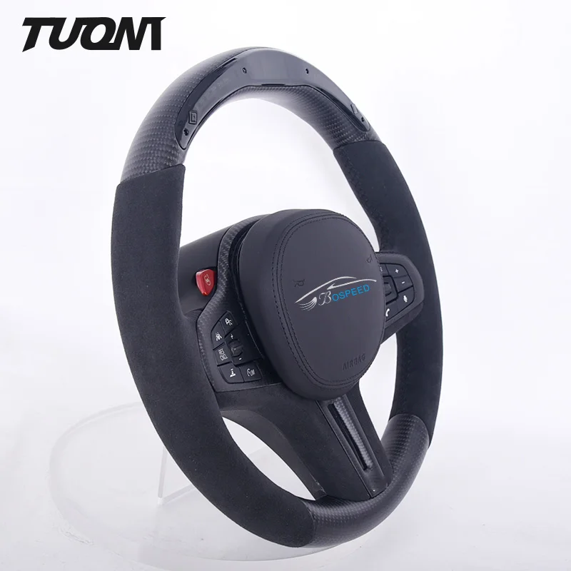 

Suede Led Carbon Fiber Steering Wheel For Toyota GR Supra 3.0 MK5 MK4 A90