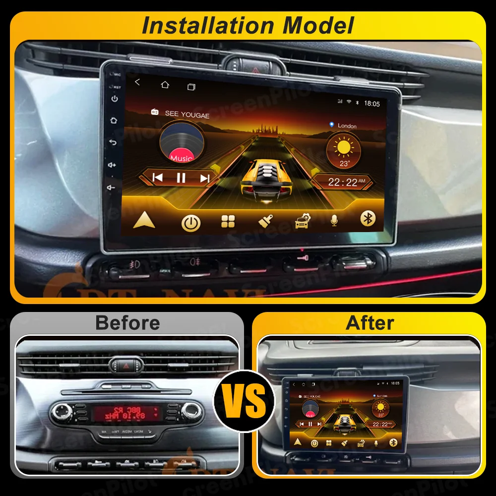 Para Alfa Romeo Giulietta 2010-2014, Android 16 Inalámbrico, Android Auto, Carplay, GPS, Navegación, Mirror Link, Bluetooth, Pantalla Táctil 5