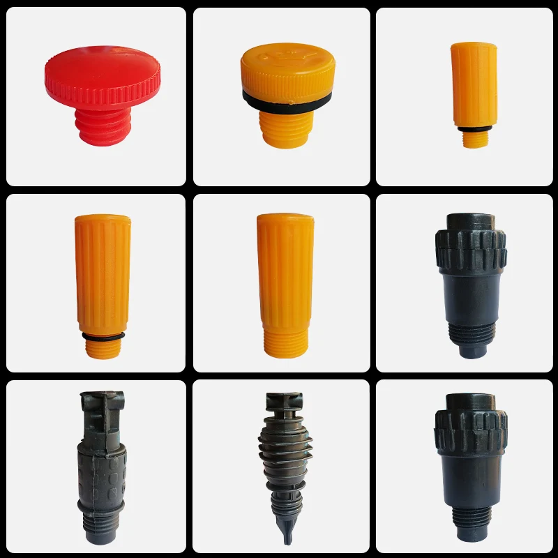 Cylinder Pneumatic Exhaust Noise Plastic Silencer Muffler Oil Plug Connector Sight Glass For Air Compressor